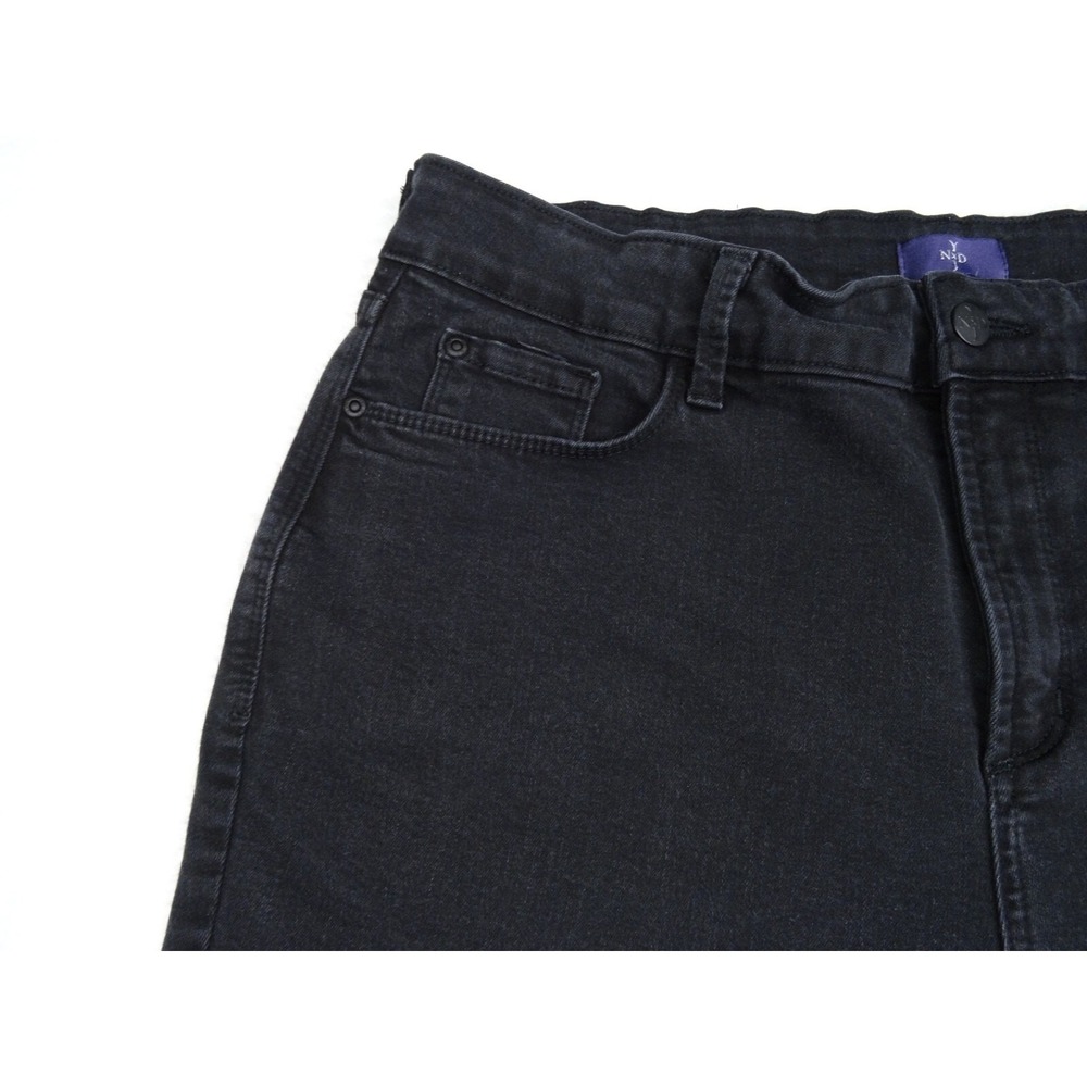 NYDJ Womens Jeans Size 16 Black Denim Ankle Stretch Lift Tuck High Rise - Picture 4 of 16